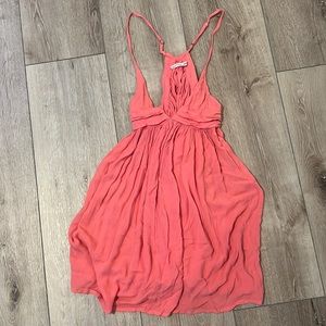 Saltwater solids pink short dress